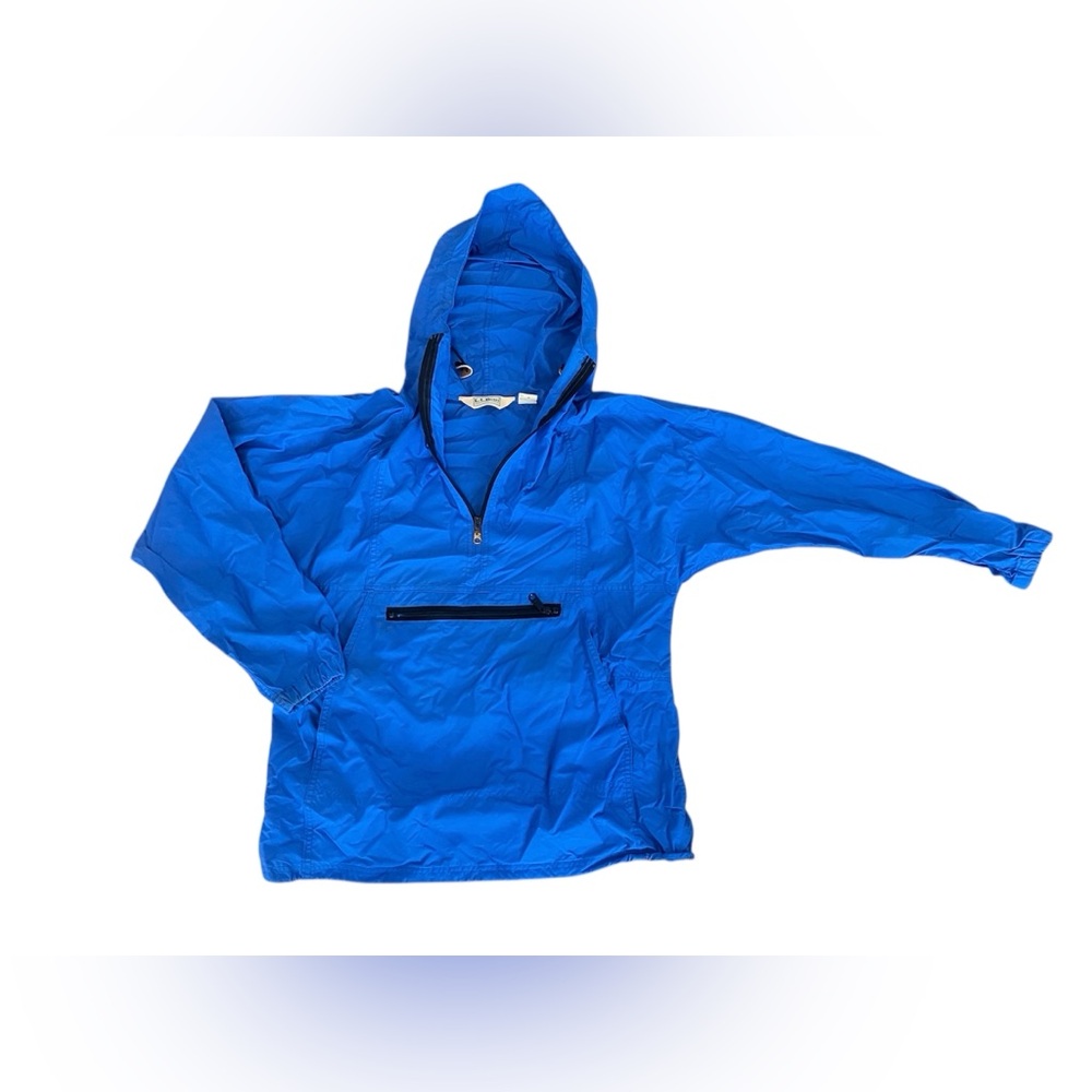 LL Bean Vintage Mountain Anorak Pullover Hoodie Medium